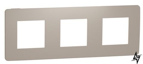 3-постовая рамка Schneider Electric NU280627 Unica Studio Color, бежевая, матовая, пластик NU280627 фото