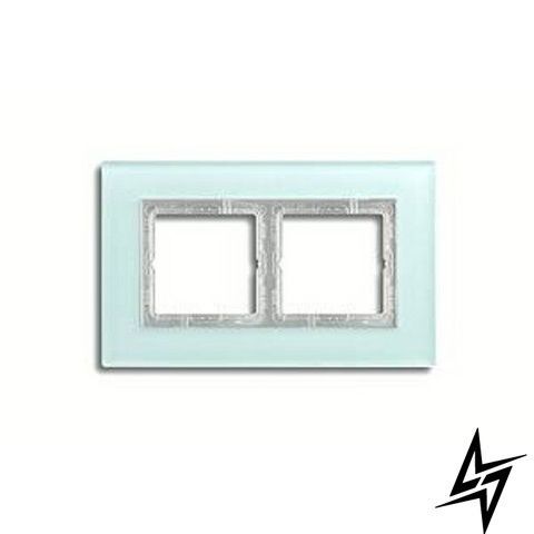 LSP982GLAS Рамка LS Plus Світло-зелений 2-постова Jung фото