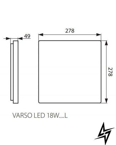Вуличний світильник стельовий Kanlux Varso 26980 LED  фото наживо, фото в дизайні екстер'єру