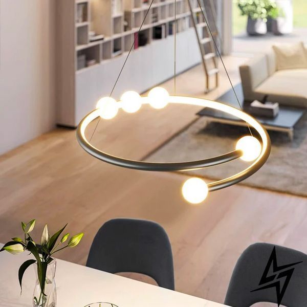 LED-люстра с акриловыми шариками в корпусе &Oslash;60 см, черная 26-1201 фото