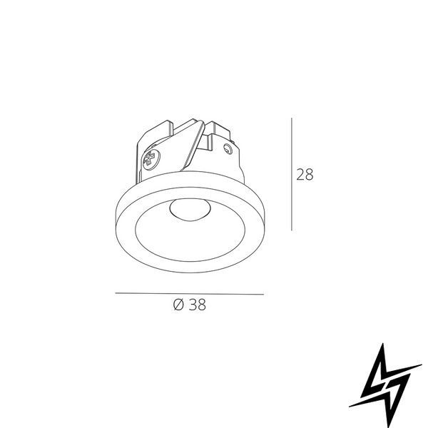 Точечный встраиваемый светильник Skarlat RSL74190 3W WH 3000K белый IP44 RSL74190 3W WH 3000K фото