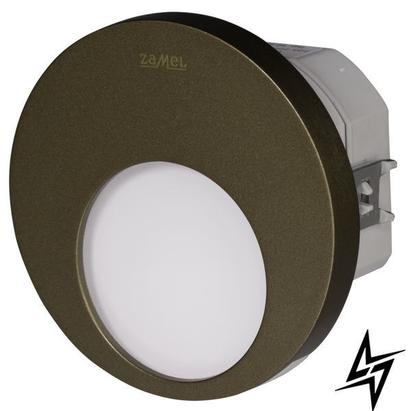Настінний світильник Ledix Muna 02-225-46 врізний Старе золото RGB з радіоконтроллер RGB LED LED10222546 фото наживо, фото в дизайні інтер'єру