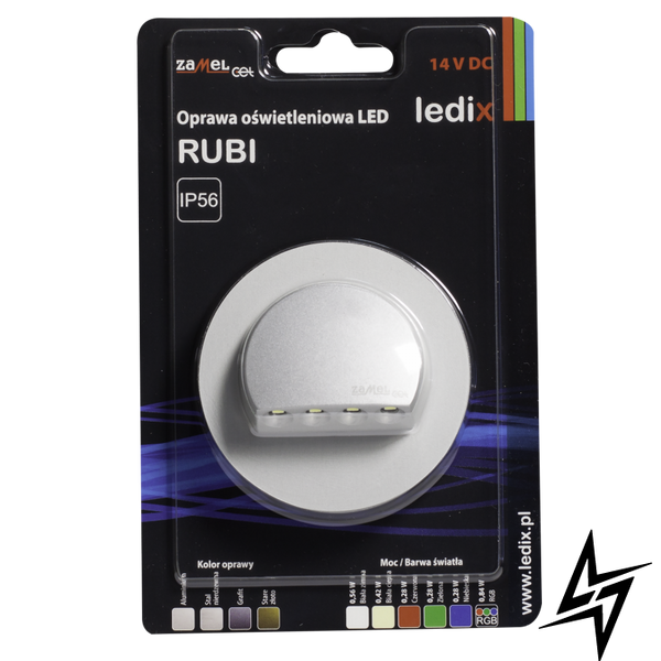 Настенный светильник Ledix Rubi с рамкой 09-111-12 накладной Алюминий 3100K 14V ЛЕД LED10911112 фото в живую, фото в дизайне интерьера