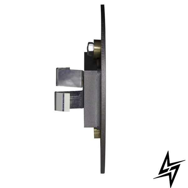 Настінний світильник Ledix Sona кругла 13-211-36 врізний Графіт RGB 14V LED LED11321136 фото наживо, фото в дизайні інтер'єру