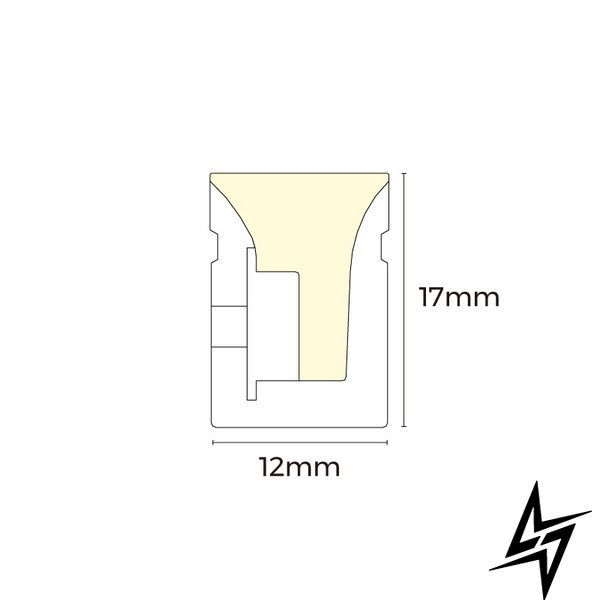 Гнучкий неон COLORS 24V-IP67 10W 669Lm 4000K 5м AFS1217-NW фото