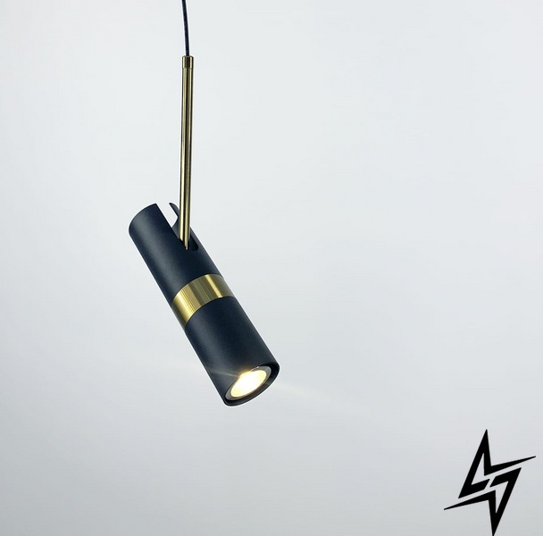 Черный поворотный подвесной светильник LE29885 S 166/1 BK фото в живую, фото в дизайне интерьера
