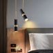 Черный поворотный подвесной светильник LE29885 S 166/1 BK фото в дизайне интерьера, фото в живую 8/8