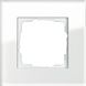 021112 Рамка Esprit Белое стекло 1-постовая Gira фото 1/2