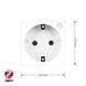 Умный механизм розетка ZigBee с заземлением Livolo белый (VL-FCTC16AZ-2WP) 784000811 - изображение 5