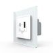 Розетка USB-A та USB-C з Power Delivery 36W Livolo білий скло (VL-C7FCUA18W.UC18W-2WP) - зображення 4