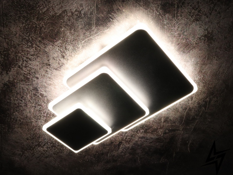 Стельовий світильник LED L23-37707 Чорний 8663/3F-bk фото наживо, фото в дизайні інтер'єру