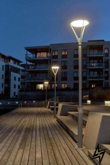 Вуличний ліхтар Norlys HAMMERFEST 6141AL LED  фото наживо, фото в дизайні екстер'єру