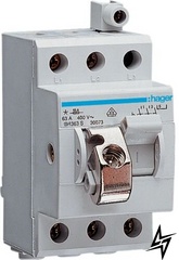 Компактний вимикач навантаження SH363S 3Р 63А / 400В з замком Hager фото