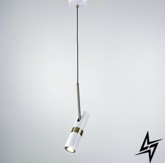 Белый поворотный подвесной светильник LE29886 1xGU10 3000-6000K 6x22см Белый S 166/1 WT фото в живую, фото в дизайне интерьера
