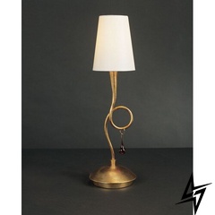 Настольная лампа 3545 Paola Painted Gold Mantra  фото в живую, фото в дизайне интерьера