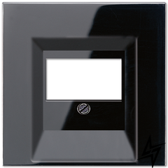LS969TSW LS 990 Чорний Кришка для ТАЕ-розетки, моно/стерео-аудіорозеткі, комбінованої вставки Jung LS серія фото