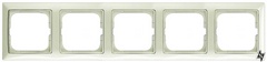 Пятиместная рамка Basic 55 2CKA001725A1515 2515-96-507 (белый шале) ABB фото
