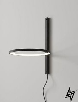 Бра настенное Ring B with cord Black (RAL 9005) Черный LED 1700Lm 4500K фото