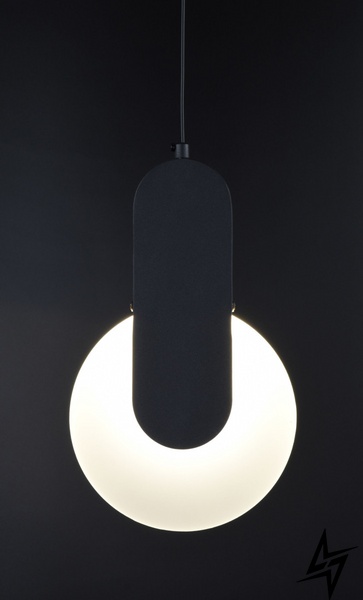 Стельова люстра LED L23-36458 Чорний AA231 фото наживо, фото в дизайні інтер'єру