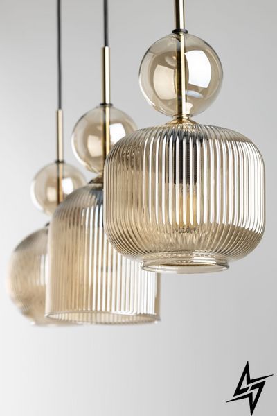 Люстра TK Lighting Sophia 11042 на 3 лампы E14 черный и желтый 90 &times; 65 &times; 15 см фото