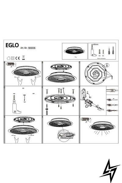 Потолочный светильник Eglo Lanciano-Z 900006 ЛЕД 53128 фото в живую, фото в дизайне интерьера