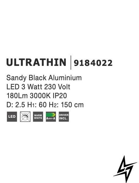 Підвісний світильник Nova luce Ultrathin 9184022 LED  фото наживо, фото в дизайні інтер'єру