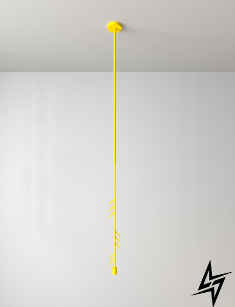 Підвісний світильник Colos Golden yellow (RAL 1004) Жовтий LED 600Lm 3000K  фото наживо, фото в дизайні інтер'єру