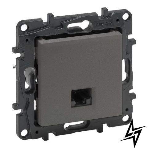 Комп'ютерна розетка RJ45 Legrand 863461 Niloe Step, сталь, RJ45 FTP, IP20 863461 фото