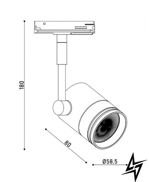 Светильник трековый KLOODI KD-5050/01-2L-WH Track  фото в живую, фото в дизайне интерьера
