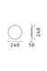 Уличный настенный светильник Ideal Lux 328539 Punto Ap D24 Coffee - изображение 2