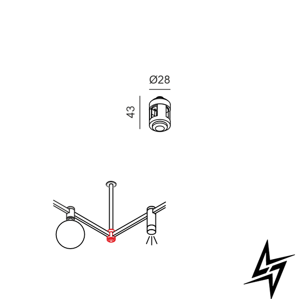 Компонент трековой системы LTX AIR_SS IN KIT 15.AHR90.BK черный 15.AHR90.BK фото