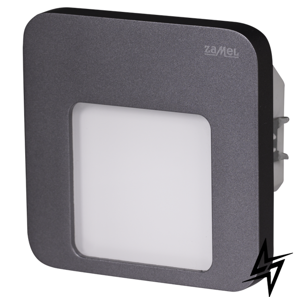 Настінний світильник Ledix Moza 01-224-31 врізний Графіт 5900K з радіоприймачем LED LED10122431 фото наживо, фото в дизайні інтер'єру