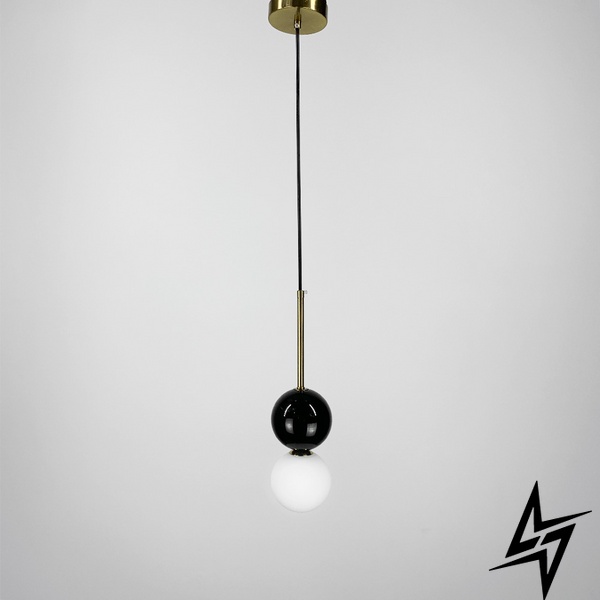 Підвіс DALT із чорним мармуром в стилі Ар-деко LE37858 1xG9 11см Золото/Чорний SC 5/1 BK фото наживо, фото в дизайні інтер'єру