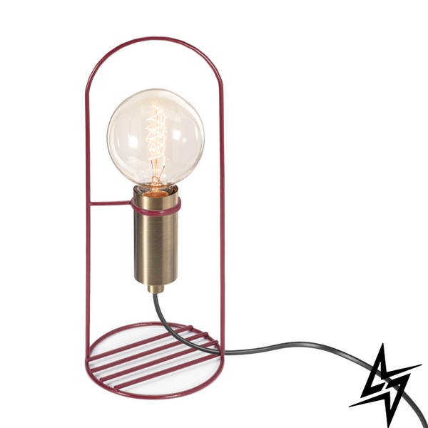 Настольная лампа Nordika Shadi 24-1595 E27 12,5x30см TL-000101-M/RED фото в живую, фото в дизайне интерьера