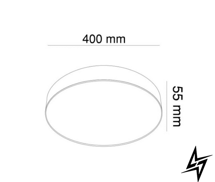 Світильник постільний MONZA KLOODI KD-MONZA400 48W 4К WH LED  фото наживо, фото в дизайні інтер'єру