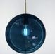 Подвесной светильник с изумрудным плафоном LE25351 10x55x10см Латунь/Синий SE 03 V фото в дизайне интерьера, фото в живую 4/4