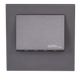 Настінний світильник Ledix Navi з рамкою 11-225-36 врізний Графіт RGB з радіоконтроллер RGB LED LED11122536 фото в дизайні інтер'єру, фото наживо 1/5
