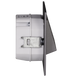 Настінний світильник Ledix Navi з рамкою 11-225-36 врізний Графіт RGB з радіоконтроллер RGB LED LED11122536 фото в дизайні інтер'єру, фото наживо 4/5