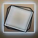 Стельовий світильник Square у чорно-білому каркасі LE41219 LED 73W 3000–4500–6000K 50x9x50см Білий/Чорний S 20-500*500 BK+WT фото в дизайні інтер'єру, фото наживо 3/8
