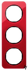 Тримісний рамка R.1 10132344 (червоний / чорна) Berker фото