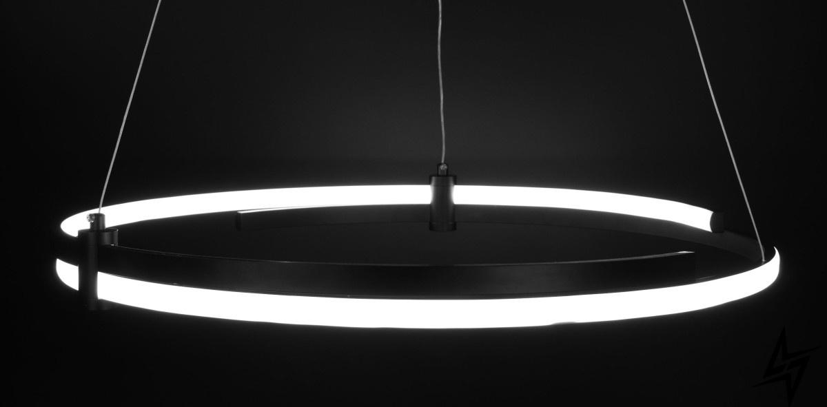 Стельова люстра LED L23-36759 Чорний SGA18-600-bk фото наживо, фото в дизайні інтер'єру