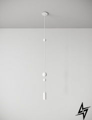 Подвесной светильник Sunderline 1S Signal white (RAL 9003) Белый  фото в живую, фото в дизайне интерьера