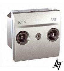MGU3.454.30 R-TV / SAT розетка індивідуальна, алюміній Schneider Electric фото