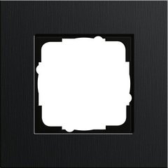 0211126 Рамка Esprit Черный алюминий 1-постовая Gira