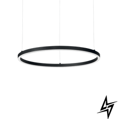 Люстра підвісна Ideal Lux Oracle Slim D70 Round Bk 3000K 229515 LED 43670 фото наживо, фото в дизайні інтер'єру