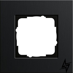 0211126 Рамка Esprit Черный алюминий 1-постовая Gira фото