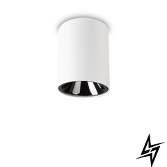 Точковий накладний світильник Ideal Lux Nitro 10W Round Bianco 205991 LED 25900 фото наживо, фото в дизайні інтер'єру