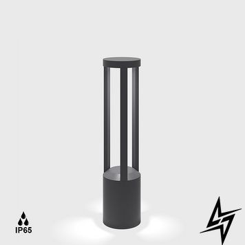 LTX 08.5006.18.927.GR Стовпчик світлодіодний BARD6, D140mm, H600mm, Bridgelux LED 18W, 2700K, 360&deg;, 877Lm, CRI>90, 220-240V, IP65, графіт фото