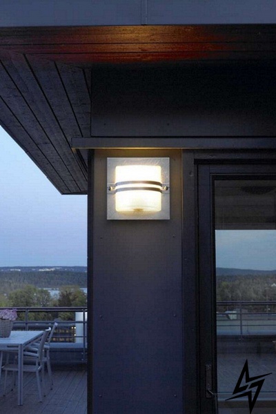 Настінний фасадний вуличний світильник Norlys Bern 657GA LED 27951 фото наживо, фото в дизайні екстер'єру