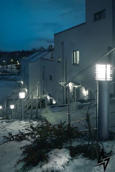 Вуличний стовпчик Norlys Stockholm 1265GA LED 28321 фото наживо, фото в дизайні екстер'єру